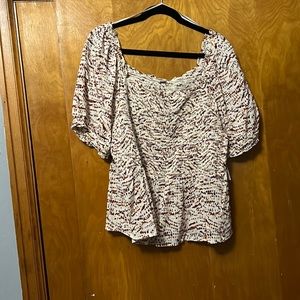 Off the shoulder top. Multi colored. Size xl old navy